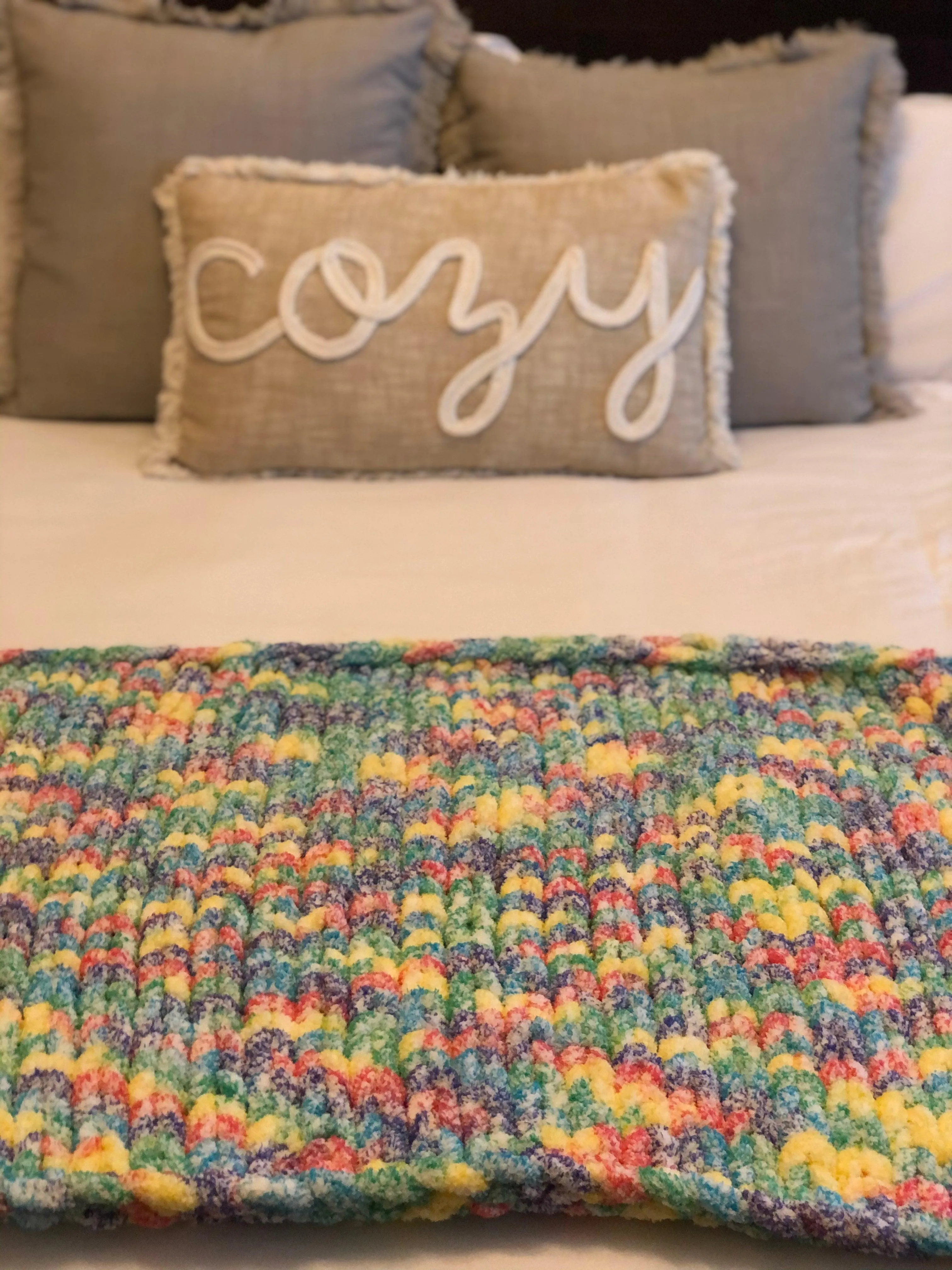 Rainbow Lil' Cozy Throw